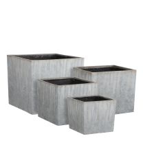 Lonec cvetlični Mica, Bravo siv, v 33 x š 37 cm, Edel.