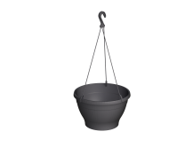 Lonec cvetlični  viseči z obešalom Melrose Esprit 26 x H16,5 cm, antracitna  PLS