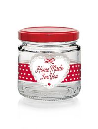 Kozarec za vlaganje dekor Home made FOR YOU s pokrovčkom,, 100ml