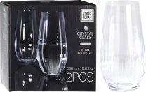 Kozarec za vodo Crystalline, set 2/1, 580ml
