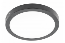 Panel LED nadgradni črn ORIS PLUS 4000K LED 24W,2000lm, okrogel