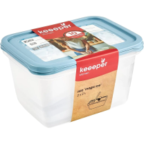 Posoda za hrano Mia "magic ice", set 2x2l, 20,5x15,5x10,5cm
