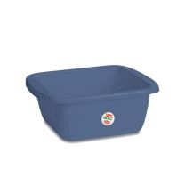 Posoda/lavor kvadratna z ročaji 10l Linea Primavera, pvc, 40x34x15cm, modra
