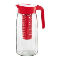 Vrč za vodo/sok 1450ml, z vstavkom za led, rdeč*