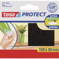Blazinica zaščitna Protect, pravokotna iz filca, rjava ,100mm x 80mm
