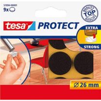 Blazinica zaščitna Protect, okrogla iz filca, rjava, 26mm
