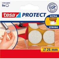 Blazinica zaščitna Protect, okrogla iz filca, bela, 26mm
