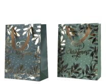 Vrečka darilna novoletna glitter 12x30x42cm
