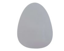 Podstavek ogledalo v obliki jajca 20,4 x 26cm
