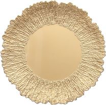 Krožnik dekorativni Anemone zlat, 33cm
