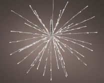 Lučka novoletna ognejemet svetleča 72 led, fi 45 cm, IP44, Kaem.