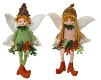 Figura vila fantek/punčka 41 cm, Kaem.