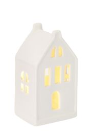 Hiška Janis z led lučko 68W, porcel., baterije vključene
8 x 6,5cm