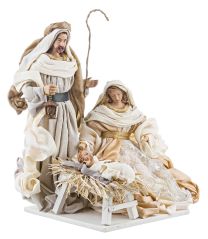 Jaslice okrasne belo/zlate 38 cm, set 3/1, Bizz.
