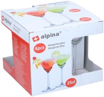 Kozarec za koktajl Alpina, 250ml, 4/1
