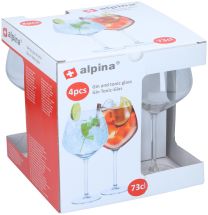 Kozarec za gin tonik Alpina, 730ml, 4/1
