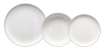 Krožnik garnitura 12/1 Edge filo Oro, porcelan
