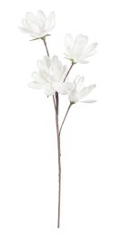 Cvetje umetno magnolija bela 92 cm, Bizz.