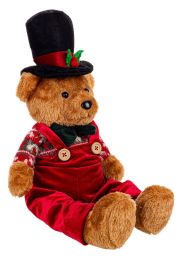 Figura božična medvedek Ralphy 44 cm, Bizz.