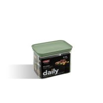 Doza pravokotna Daily 1,2l, zelen pokrov, 15,5x10x12cm
