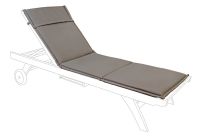 Blazina za ležalnik Choco Poly rjava, 63x190 cm, Bizz.