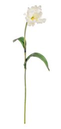 Cvetje umetno tulipan bel 76 cm, Bizz.