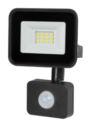 Reflektor LED s senzorjem 30W, 2250lm 6500K ČRN IP65