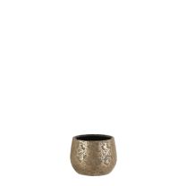 Lonec cvetlični Mica, Clemente zlat, v 13 x š 16,5 cm, Edel.
