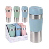 Lonček potovalni za kavo, 350ml, 20cm, različne barve 
