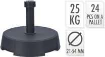 Podstavek za senčnik 25 kg, antracit, Koop.