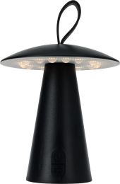 Svetilka namizna črna led, USB, Koop