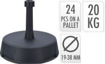 Podstavek za senčnik 20 kg, antracit, Koop.