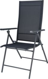 Stol vrtni črn 56x68x106 cm, Koop