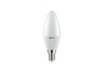 Žarnica LED svečka 8W C37 700lm 4000K E14 Gtv 10/1