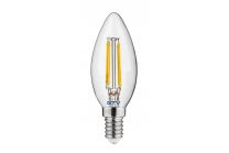 Žarnica LED Filament Svečka 4W C35 420lm 4000K E14 Gtv