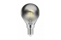 Žarnica LED Filament siva bučka 4W G45 300lm 2700K E14 Gtv