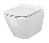 Viseča wc školjka City square clean on z wc desko slim dur sc eo set C233
