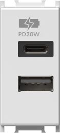POLNILNIK USB-A/USB-C PD 20W 1M EM69PW