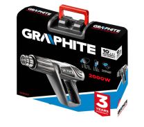Fen na vroč zrak 2000W s šobami - 59G522 Graphite