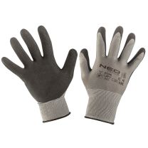 Rokavice Neo tools, najlon, lateks št.8
