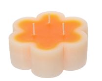 Sveča roža oranž 12 x 4cm
