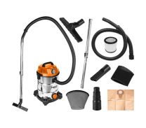 Sesalec industrijski 30l, 1400W, inox, NEO
