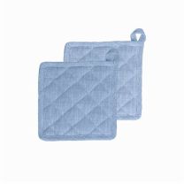 Prijemalka set 2/1 18x18cm Volterra blue  mare, bombaž
