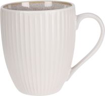 Lonček stoneware, 400ml, beli 
