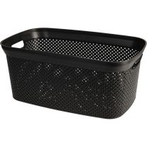 Košara za perilo 35l, črna
