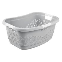 Košara za perilo Lasse 50l, nordic grey 65x45x28,5cm
