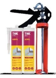 Promo set: 
2 kos Akrilna tesnilna masa TKK Seal Acryl bela 280ml +
1 kos  pištola za kartuše standard