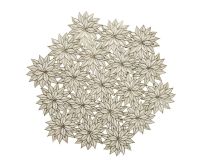 Pogrinjek snežinka, zlat, 38cm