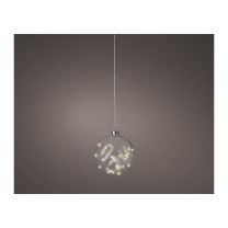 Krogla steklena viseča mikro 30 led, fi 14 cm, Kaem.