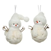 Figura božična snežak bel 11 cm, Kaem.